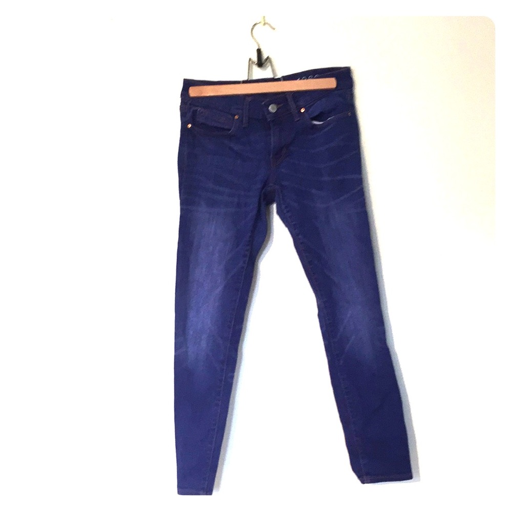 Gap 1969 Vibrant Blue Skinny Jeans